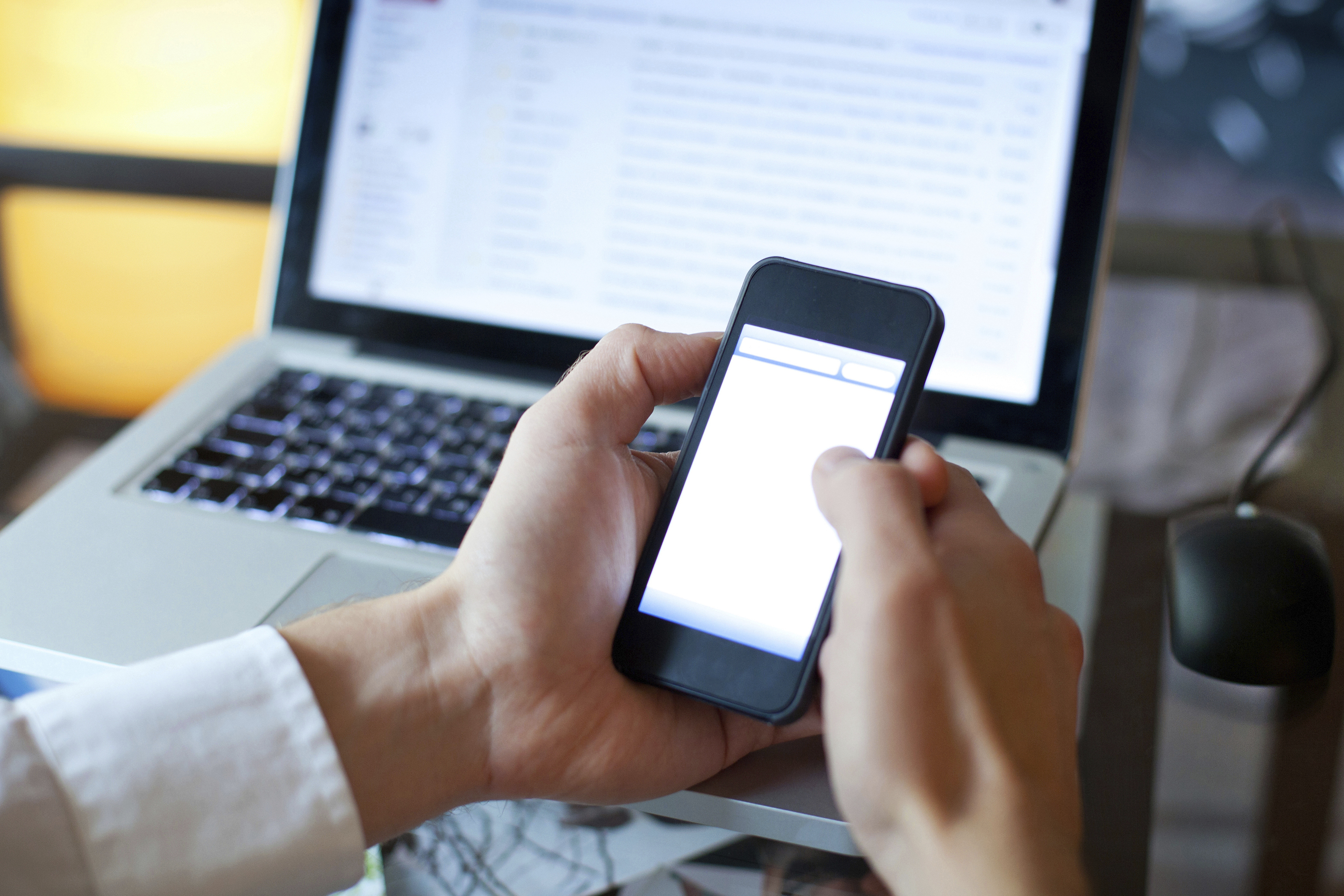 woman-checking-email